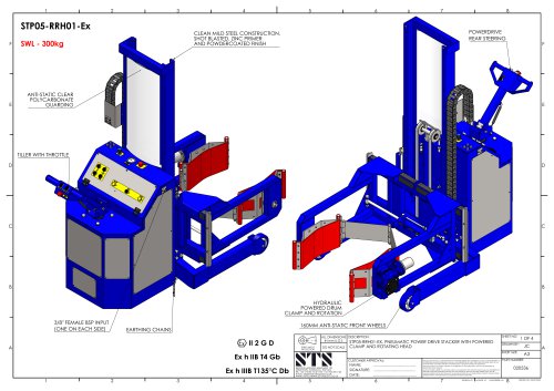 Drum Tipper - STP05-RRH01-Ex - Technical Drawings (Drum tipping station STE05-RRH01)