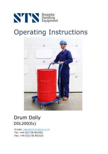 Oil Drum Dolly - Operation Manual