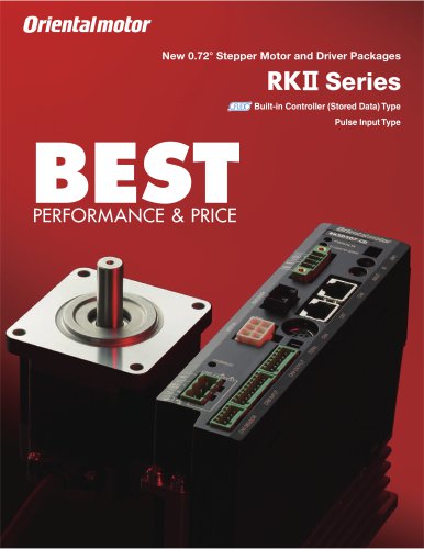 0.72°/Geared Stepper Motor and Driver, RKII Series*