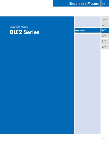 BLE2 Series Brushless DC Motors