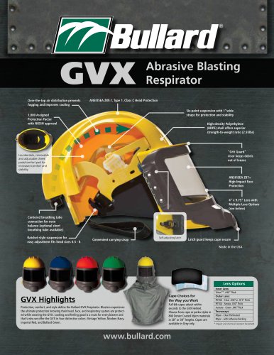 GVX Abrasive Blasting Respirator