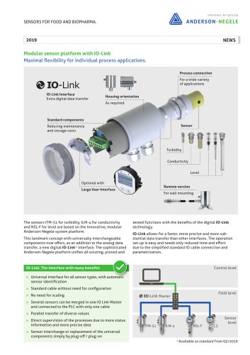 Modular sensor platform with IO-Link