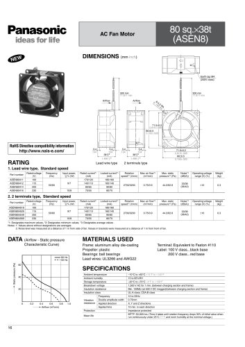 AC Fan Motor 80×38t