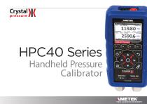 HPC40 Series Pressure Calibrator Brochure