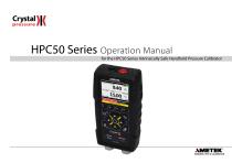 HPC50 Series Pressure Calibrator Manual