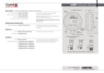 m1M Digital Pressure Gauge Data Sheet