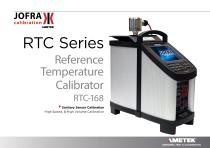 RTC 168 Series Temperature Calibrator Datasheet