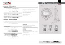XP3i Digital Pressure Gauge Datasheet psi