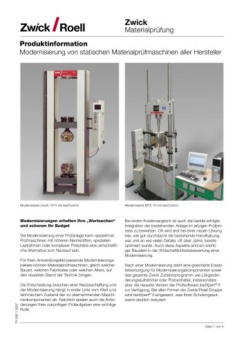 Static Materials Testing Machines