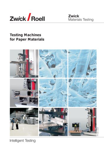 Testing machines for paper materials