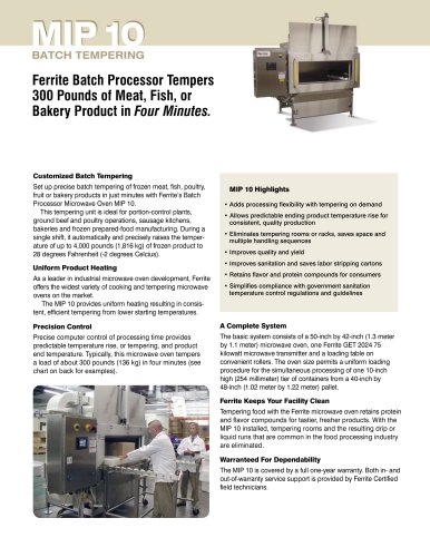 MIP 10 batch tempering