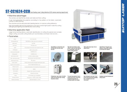 SUNTOP/Auto-Feeding Laser Cutting Machine(CCD camera scanning large-format)