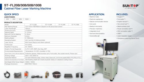 SUNTOP cabinet laser marking machine 