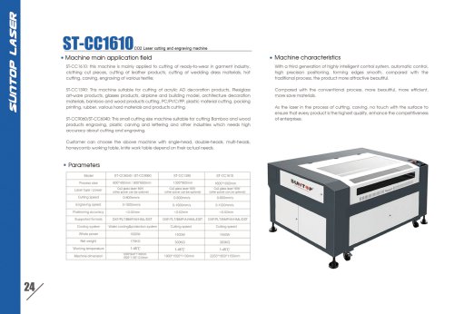 SUNTOP/CO2 Laser cutting and engraving machine