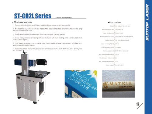 SUNTOP/CO2 laser marking machine