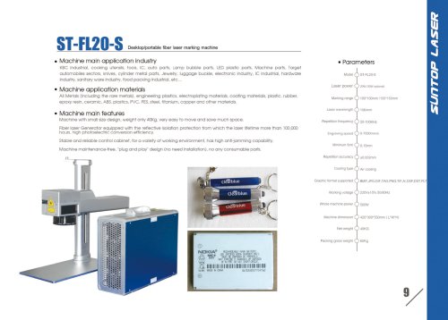 SUNTOP/Desktop(portable) fiber laser marking machine