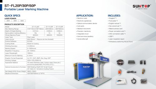 SUNTOP Laser marking machine ST-FL20P