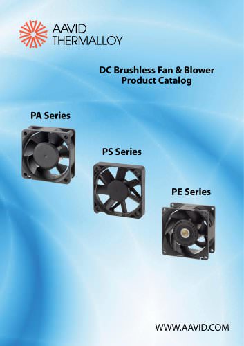 DC Brushless Fan & Blower Product Catalog