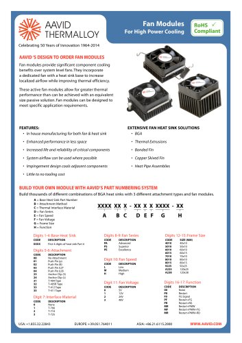 Fan Modules For High Power Cooling