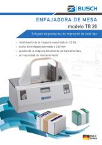 Enfajadora de Mesa BUSCH - modelo TB 26