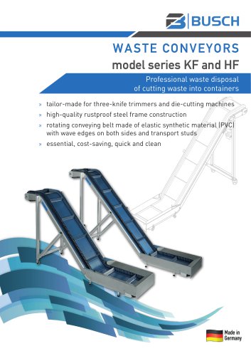 Waste Conveyors series KF & HF