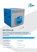 Direct thermal decomposition laboratory mercury analyzer RA-915 Lab