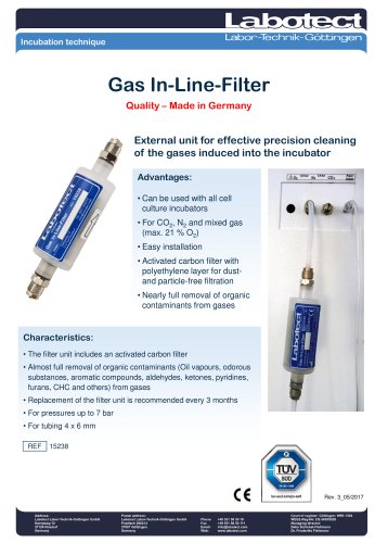 Gas In-Line-Filter