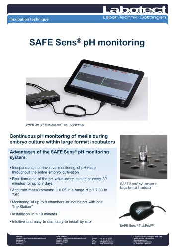 SAFE Sens® pH monitoring