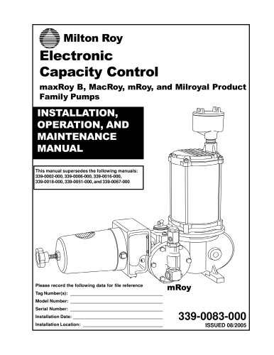 339-0083-000 5-2005 Electronic Capacity Control