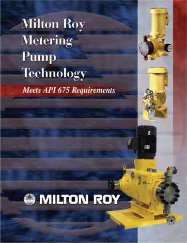 Milton Roy Metering Pump Technology B210