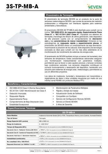 Piran&oacute;metro de Termopila - Clase A (3S-TP-MB-A)
