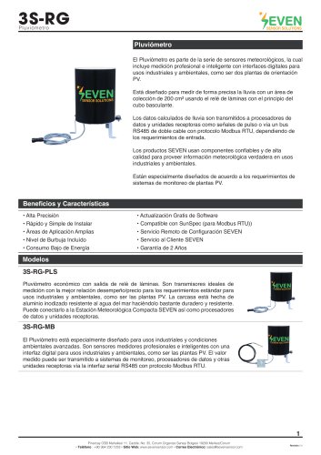 Rain Gauge (3S-RG)