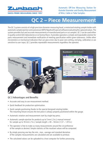 QC 2 - Piece Measurement