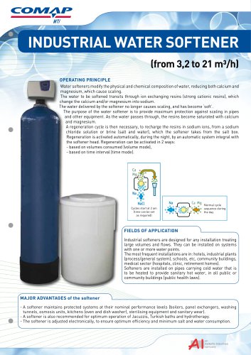 Volumetric Duplex alternating water softeners with metal head