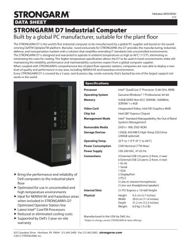 STRONGARM D7 Industrial Computer