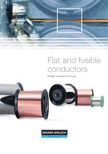 Flat and fusible conductors