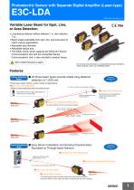 Photoelectric Sensor with Separate Digital Amplifier (Laser-type)E3C-LDA