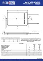 TDS - Contact heater model ROS80 - ROS90