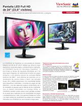 Pantalla LED Full HD de 24" (23,6" visibles) - 1