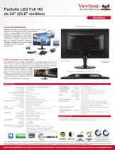 Pantalla LED Full HD de 24" (23,6" visibles) - 2