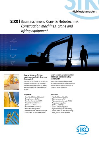 Mobile Automation - Construction machines, crane and lifting equipment