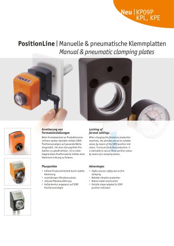 PositionLine | Manual & pneumatic clamping plates