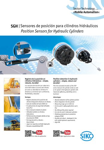 SGH | Sensores de posición para cilindros hidráulicos