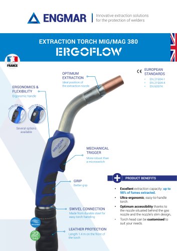 380 MIG/MAG Extraction torch Data sheet