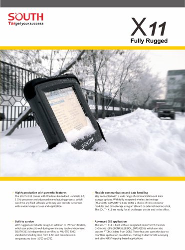 Fully Rugged SOUTH X11 Advanced GIS Application Flexible Communication