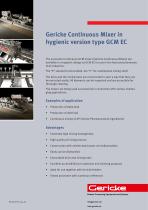 Continuous mixer in hygienic version