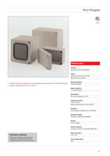 Mini-Polyglas enclosures