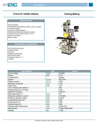 FTX-4-FC VARIO VISUAL