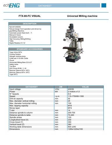 FTX-80-FC VISUAL