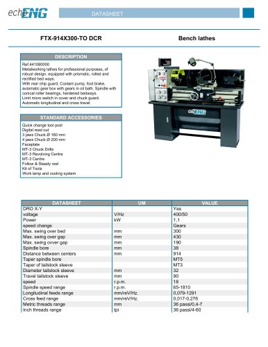 FTX-914X300-TO DCR